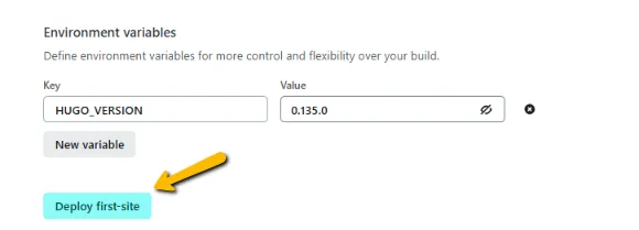Netlify - botão deploy